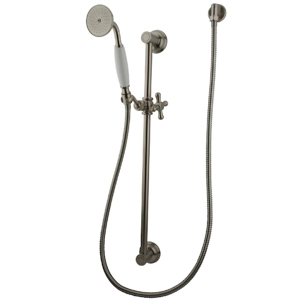 Shower Combo, Brushed Nickel, Wall Mount